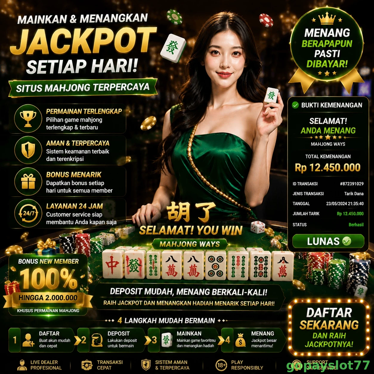 gopayslot77 Bonus Menarik